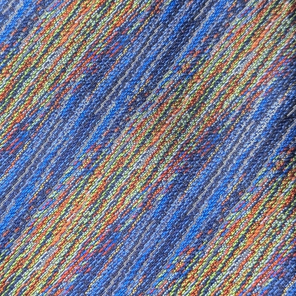 Missoni Cravatte 100% Silk Tie Blue Colorful Made in Italy - Picture 2 of 7